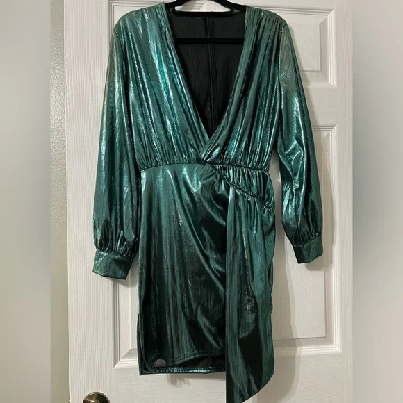 Faux Wrap Dress - Picture 1 of 4